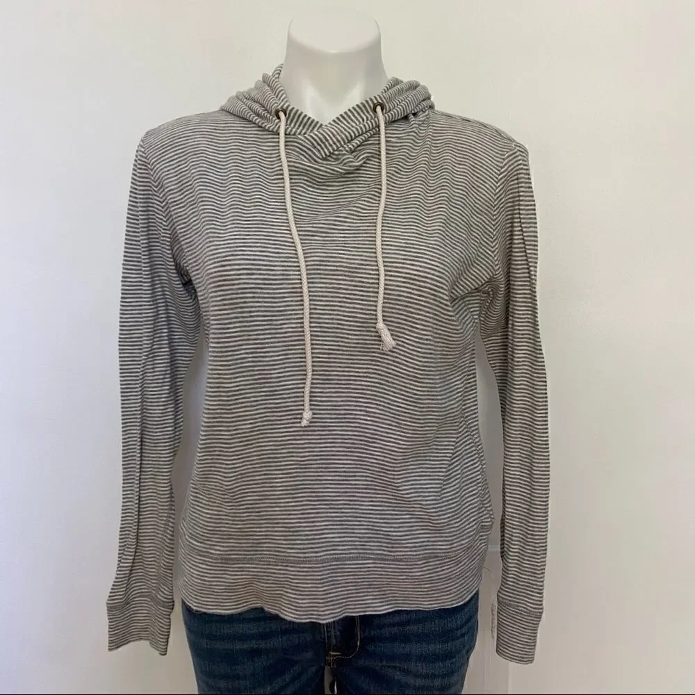 COPY - J Crew Cotton Stripped Hoodie - Picture 5 of 6